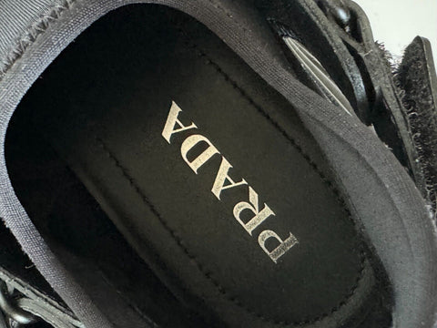 Prada Black Men's Sneakers Strap 8.5 US (41.5 Euro) Made in Italy 4D3359