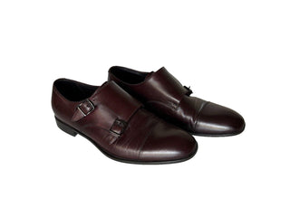 Giorgio Armani Men’s Brown Leather Monk Strap Shoes 9.5 US (8.5 IT) X2L072 Italy
