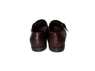 Giorgio Armani Men’s Brown Leather Monk Strap Shoes 9.5 US (8.5 IT) X2L072 Italy