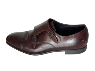 Giorgio Armani Men’s Brown Leather Monk Strap Shoes 9.5 US (8.5 IT) X2L072 Italy