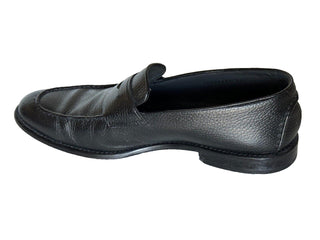 Boss Hugo Boss Men's Black Loafer Leather Shoes 9 US (8 IT) Made in Italy