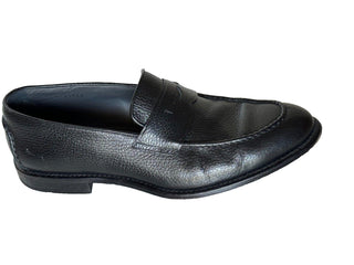 Boss Hugo Boss Men's Black Loafer Leather Shoes 9 US (8 IT) Made in Italy