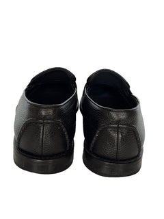 Boss Hugo Boss Men's Black Loafer Leather Shoes 9 US (8 IT) Made in Italy