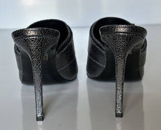 Versace Virtus Leather Black Sandals Shoes 8 US (38 Euro) Spain 1011901 NIB $990