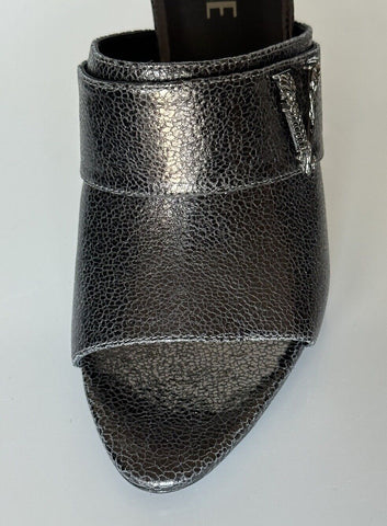 Versace Virtus Leather Black Sandals Shoes 9 US (39 Euro) Spain 1011901 NIB $990