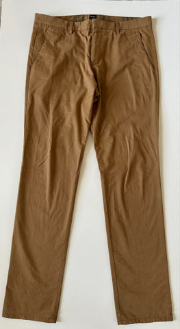 Boss Hugo Boss Men's Brown Slim Fit Dress Pants Size 34 US Cotton/Cash BAYSUPERSTORE Boss Hugo Boss Men's Brown Slim Fit Dress Pants Size 34 US Cotton/Cash BAYSUPERSTORE