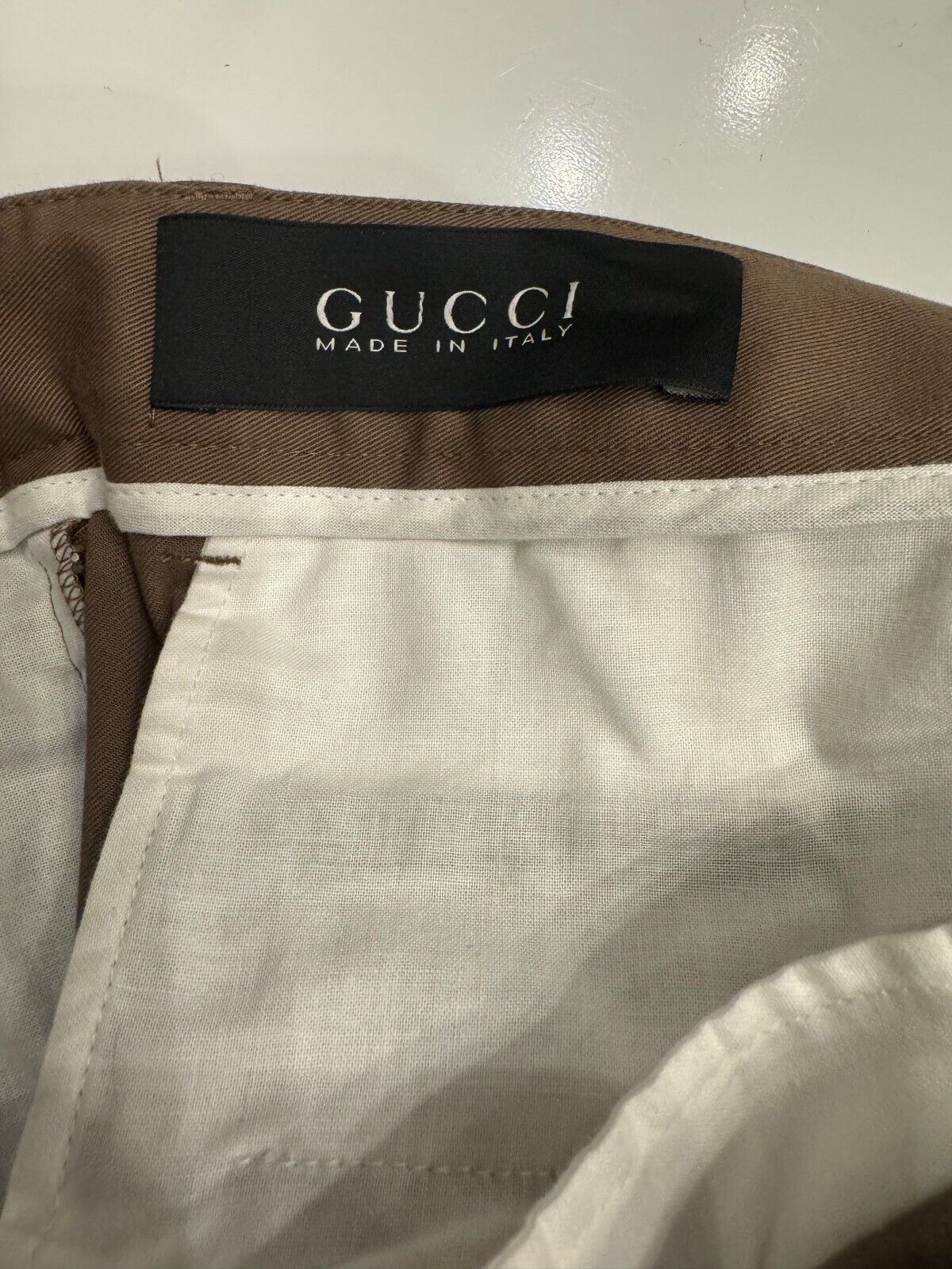 Gucci Men’s Brown Riding Dress Pants Size 32 US Made in Italy