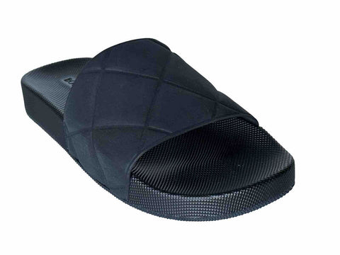 NIB $520 Bottega Veneta Women’s Matt Rubber Black Slides Sandals 10 (40) 640051