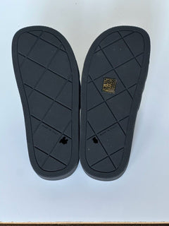 NIB $520 Bottega Veneta Women’s Matt Rubber Black Slides Sandals 10 (40) 640051