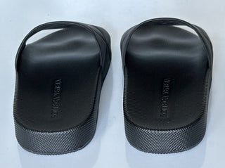NIB $520 Bottega Veneta Women’s Matt Rubber Black Slides Sandals 10 (40) 640051