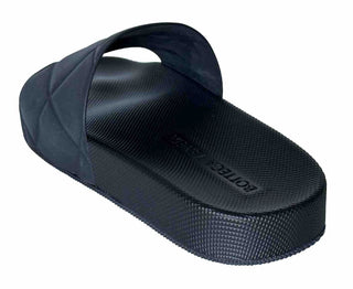 NIB $520 Bottega Veneta Women’s Matt Rubber Black Slides Sandals 9 (39) 640051