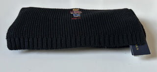 Polo Ralph Lauren Bear Knit Black Scarf 183cmx30.5cm NWT $78