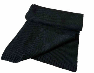 Polo Ralph Lauren Bear Knit Black Scarf 183cmx30.5cm NWT $78