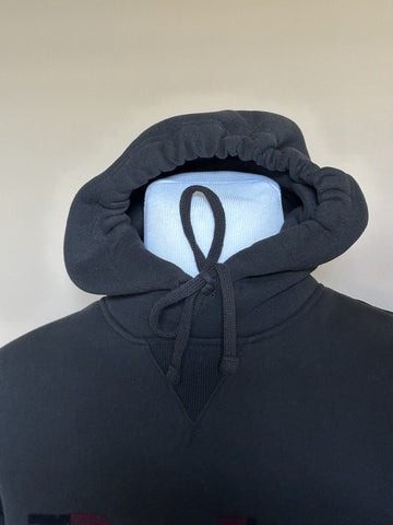 Polo Ralph Lauren Logo Long Sleeve Sweater with Hoodie Black LT/GL NWT $148