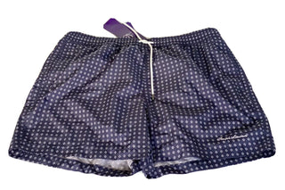 NWT $395 Polo Ralph Lauren Purple Label Mens Navy Swim Shorts Trunks M Portugal