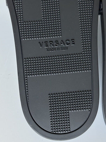 NIB $375 VERSACE Medusa Head Men's Black Sandals 11 US (44 Euro) DSU5883 Italy