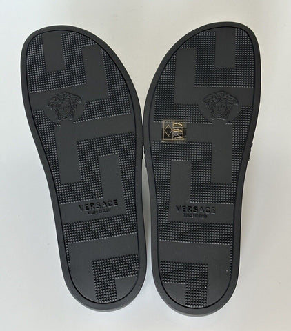 NIB $375 VERSACE Medusa Head Men's Black Sandals 11 US (44 Euro) DSU5883 Italy