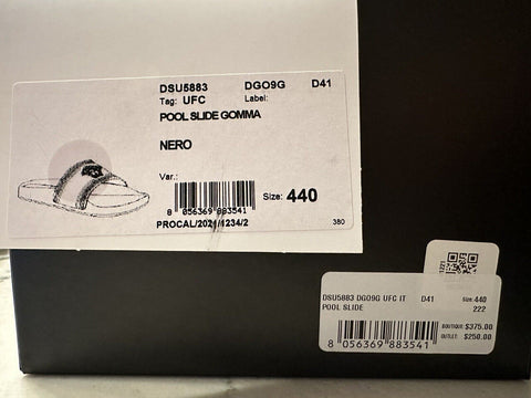 NIB $375 VERSACE Medusa Head Men's Black Sandals 11 US (44 Euro) DSU5883 Italy