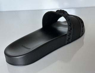 NIB $375 VERSACE Medusa Head Men's Black Sandals 11 US (44 Euro) DSU5883 Italy