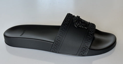 NIB $375 VERSACE Medusa Head Men's Black Sandals 11 US (44 Euro) DSU5883 Italy