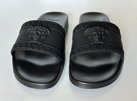NIB $375 VERSACE Medusa Head Men's Black Sandals 11 US (44 Euro) DSU5883 Italy
