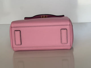 NWT $2125 Versace Top Handle Leather Pink Small Shoulder Bag DBFI040 Italy