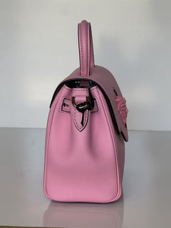 NWT $2125 Versace Top Handle Leather Pink Small Shoulder Bag DBFI040 Italy