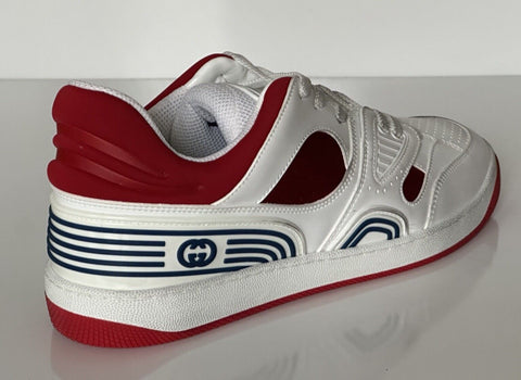 NIB Gucci Men's Low-top White/Red Leather Sneakers 9.5 US (Gucci 9G) 697882 IT