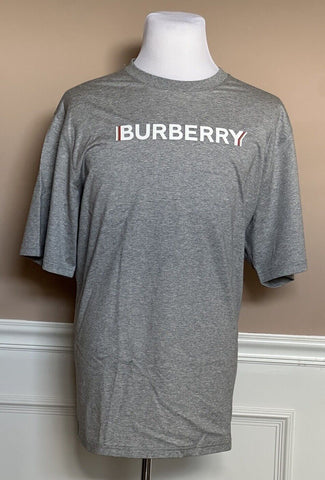 NWT $480 Burberry Logo Pale Grey Cotton T-shirt 2XL (Oversized) 8053012