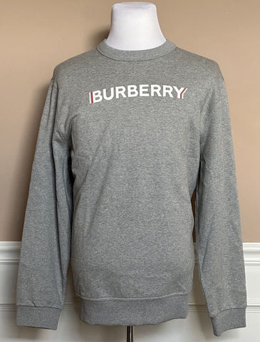 NWT $680 Burberry Fawson Pale Grey Sweatshirt 2XS 8052992 (Oversized)