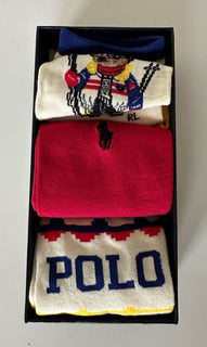 NWT $38 Polo Ralph Lauren Socks Gift Set (3 Pairs) 9-11 Fits Shoe size 4 to 10.5