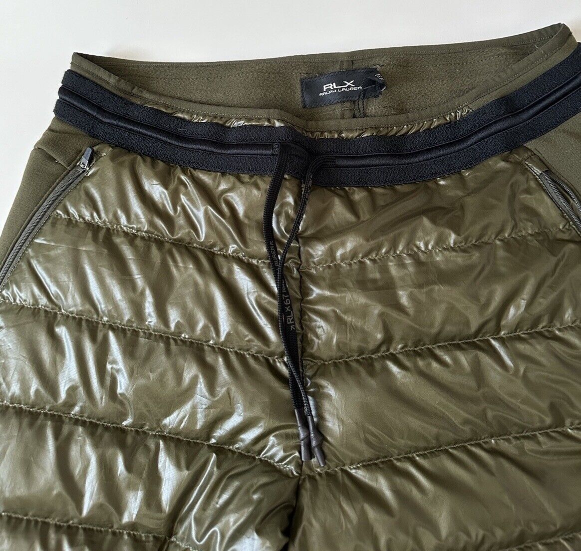 NWT $325 Polo Ralph Lauren RLX Men's Modern Green Down Casual Pants M