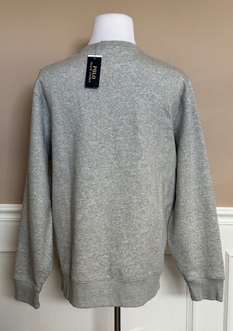 NWT $168 Polo Ralph Lauren Long Sleeve Bear Fleece Sweatshirt Gray 2XL