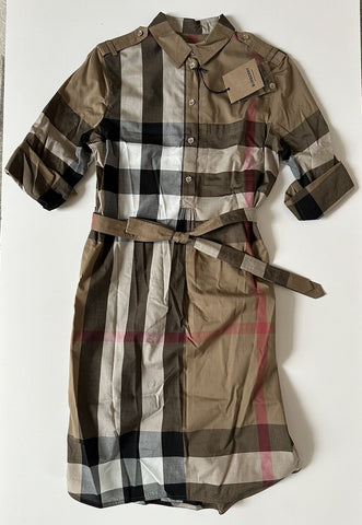 NWT $760 Burberry Kelsy Women’s Toupe Brown Check Dress 4 US (38 Euro) 8080374