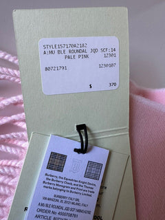 Burberry Ble Roundal Jacquard Wool Scarf 168 cm x 30 cm 80721791 Italy NWT $370