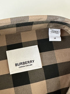 NWT $570 Burberry Men's Nelson Pebble Cotton Button-up Shirt M 8073400
