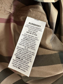NWT $570 Burberry Men's Nelson Pebble Cotton Button-up Shirt M 8073400