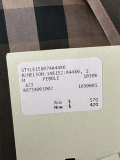 NWT $570 Burberry Men's Nelson Pebble Cotton Button-up Shirt M 8073400