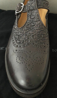 NIB $1275 Giorgio Armani Slipper Monkstrap Men’s Sandals Brown 9 US X2L084 IT