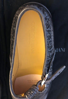 NIB $1275 Giorgio Armani Slipper Monkstrap Men’s Sandals Brown 9 US X2L084 IT