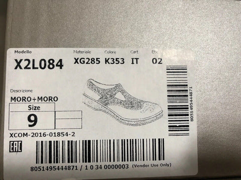 NIB $1275 Giorgio Armani Slipper Monkstrap Men’s Sandals Brown 9 US X2L084 IT