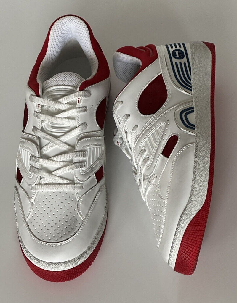 Gucci Men's Low-top White/Red Leather Sneakers 11 US (Gucci 10.5G) 697882 IT NIB