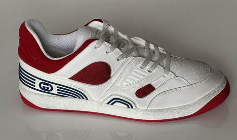 Gucci Men's Low-top White/Red Leather Sneakers 11 US (Gucci 10.5G) 697882 IT NIB