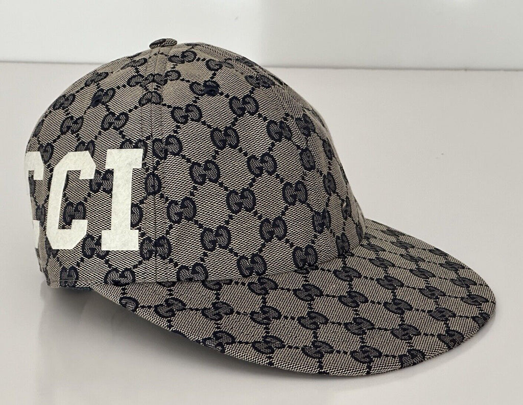 NWT Gucci GG Print Baseball Cap Hat Brown L (59 cm) Made in Italy 751400