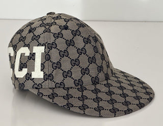 NWT Gucci GG Print Baseball Cap Hat Brown L (59 cm) Made in Italy 751400
