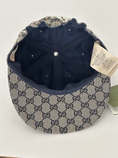 NWT Gucci GG Print Baseball Cap Hat Brown L (59 cm) Made in Italy 751400