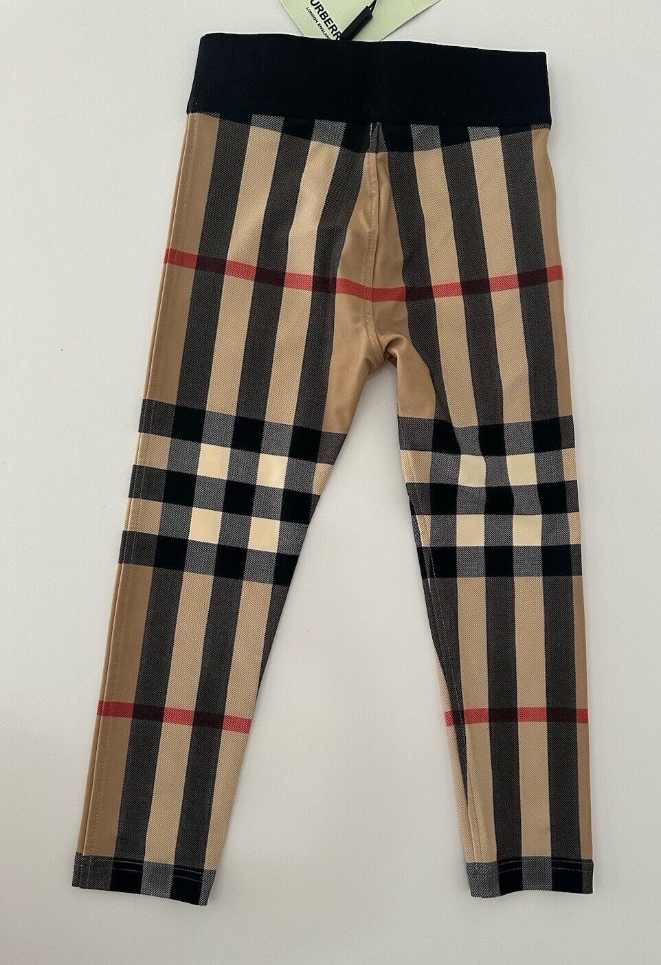 NWT Burberry Girls Archive Beige IP Chk Leggings 4Y US 8041035