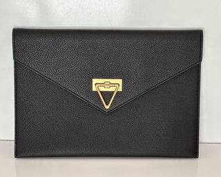 Bottega Veneta Saint Germain Calf Leather Pouch Case Black 690582 NWT $2000