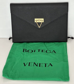 Bottega Veneta Saint Germain Calf Leather Pouch Case Black 690582 NWT $2000