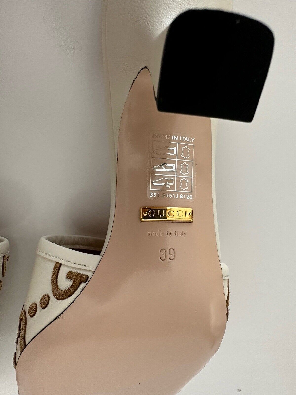 Gucci x Adidas Women's GG Leather Sandals Brown/White 9 US (39 Eu) 722445 IT NIB